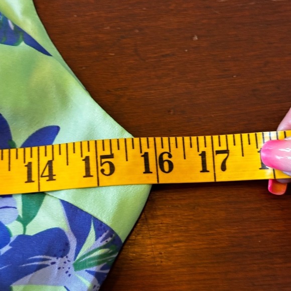 Likely NWT SZ O Karrica Green and Blue Floral  midi/ maxi Dress‎ - Picture 10 of 16